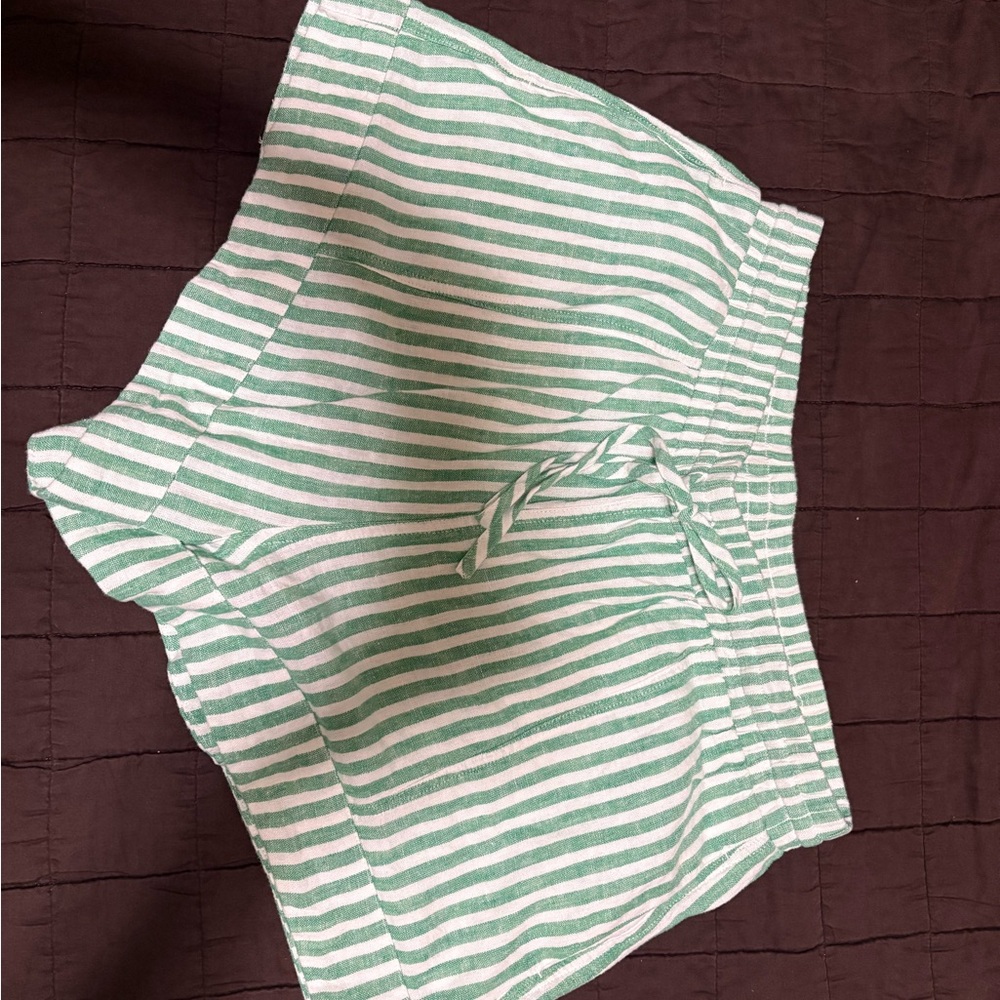 Universal Thread Green and White Striped Relaxed-Fit Shirt - Picture 3 of 4